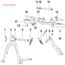 Tuerca del caballete lateral (RKG150)