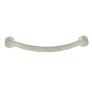 Manigueta tirador con diseño arqueado de 5" de niquel satinado para gabinetes