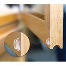 (24 piezas) Paquete de  almohadillas transparentes autoadhesivas de plástico de 1/2"