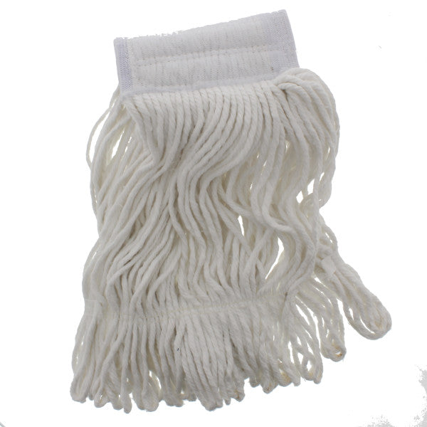 Mopa de repuesto de algodón de 4 capas para trapeador. Color blanco