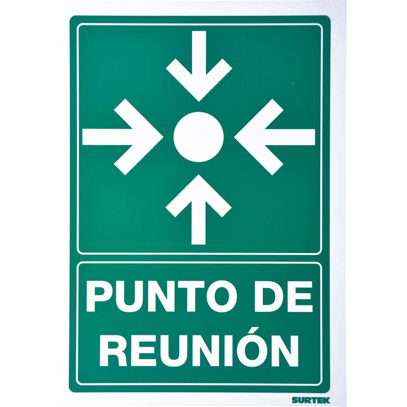 Letrero "Punto de reunión" Surtek