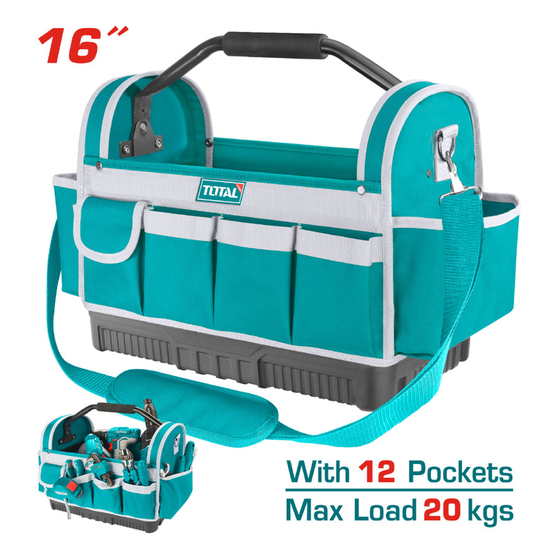 Bolso Caja  herramientas de poliéster 600D, Tamaño 16”