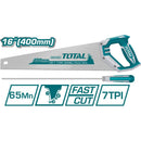 Serrucho De Mano De 16 "/ 400 Mm 7TPI, Dientes Triples De Precisión De Tratamiento Térmico.