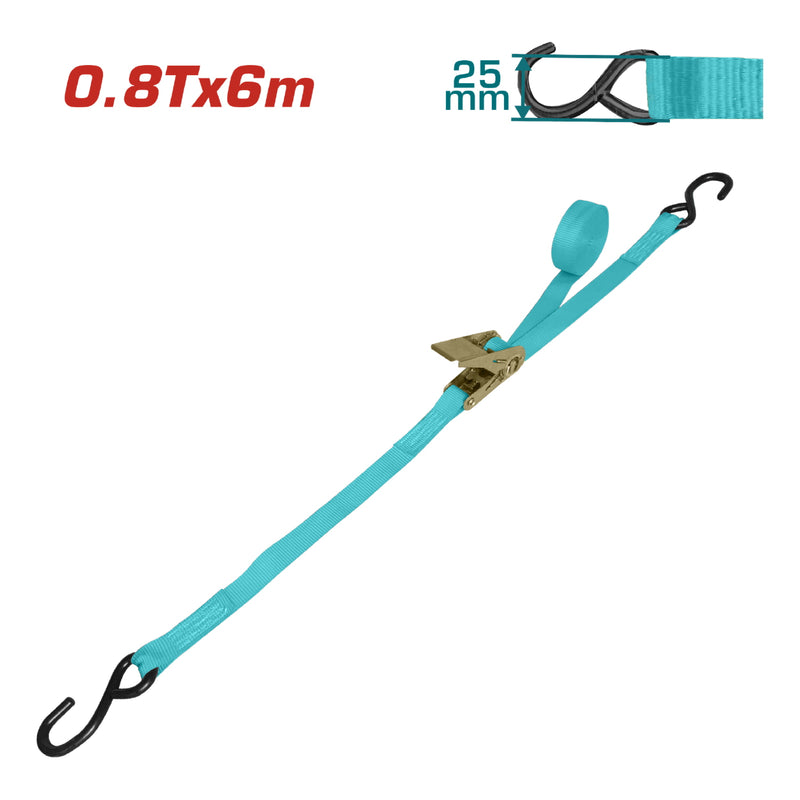 Sujetador tipo matraca 6m x 25mm. 0.8T