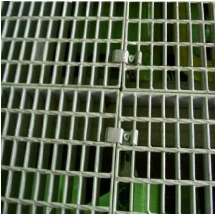 Grapa o fijador tipo B para Rejilla electrosoldada gratin cuando se desean prensar dos laminas