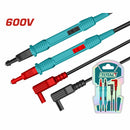 Cable Y Puntas De Prueba Para Multímetro 80Cm CAT Ⅲ600V Lápiz 130Mm. Apto Para Medidor Abrazadera