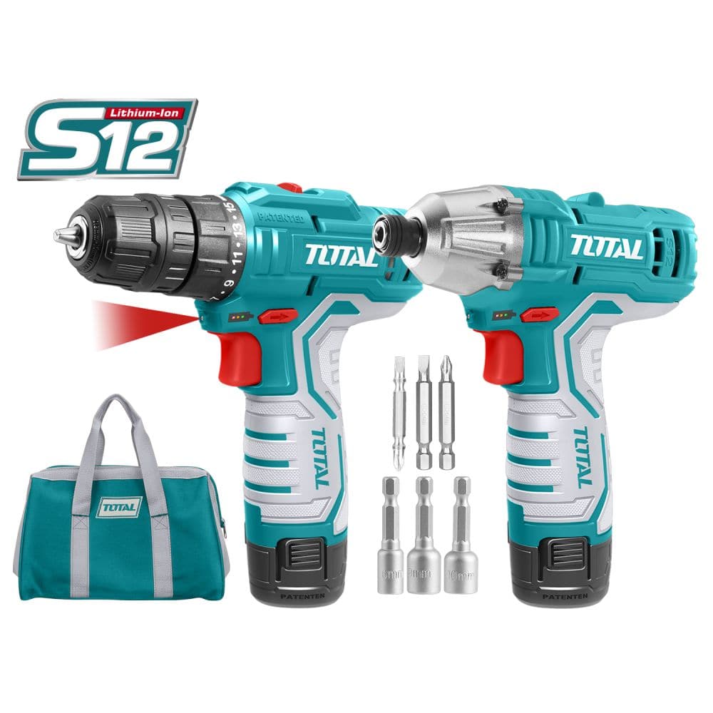 Kit Combo Inalámbrico De Litio Drill E Impacto 12V