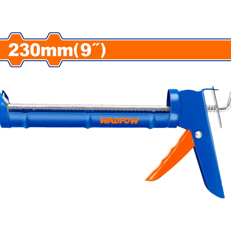 Pistola de Silicón de 9" Calafateadora Sólida. Espesor 0.6mm. Diámetro 51mm.