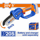 Sierra Podadora Inalámbrica 20V 5" Batería y cargador se venden por separado. Motosierra mini