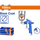 Pistola spray para Pintar 100cc. Boquilla: 0.5mm. Ideal capa base. Presión: 3-4 bar. De aire para compresor