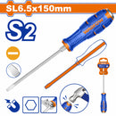 Destornillador Pasante Plano 6x150mm Material de la hoja: S2 Tipo de punta:SL 6.5 Magnético