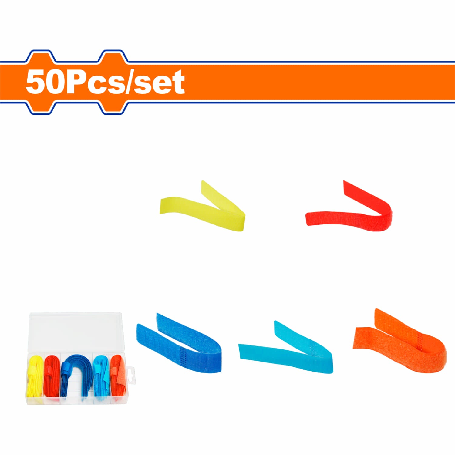 Tiras de Velcro variadas 20x180mm (50 piezas) Se vende en set. Tira cierre mágico. Amarres amarradoes sunchos