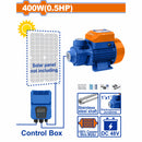 Bomba de agua solar 48V 400W (0.5HP) 45m Flujo máximo: 41L/min No incluye panel solar.