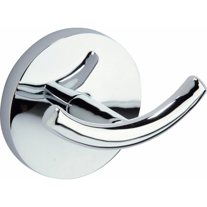 Gancho toallero doble acabado cromo