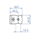 Soporte De Tubitos Laterales De 1/2" Para Tubo Plano.