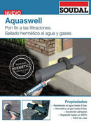 Aquaswell 310Ml Masilla De PU Hidro Expansiva Que Expande En Contacto Con El Agua.