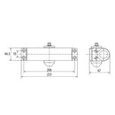 Cierrapuertas Para 75 A 90 Cm (65Kg).Fuerza  EN2 O EN3  Según Posicion Del Cuerpo. Color Negro