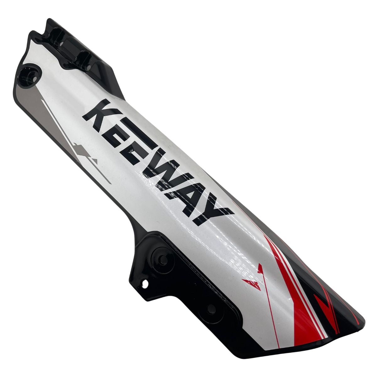 Covertor de amortiguador delantero izquierdo con calcomania blanca (TX200)