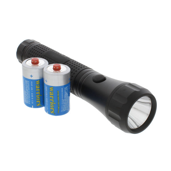 Linterna de aluminio con baterias incluidas