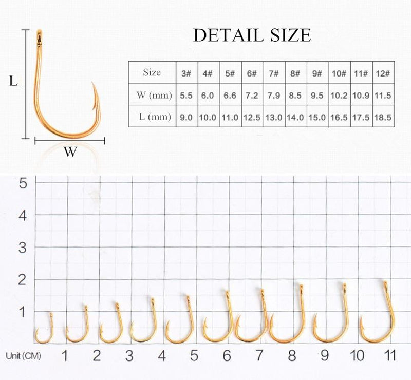 Anzuelos Set De 600 Pzs #3-#12