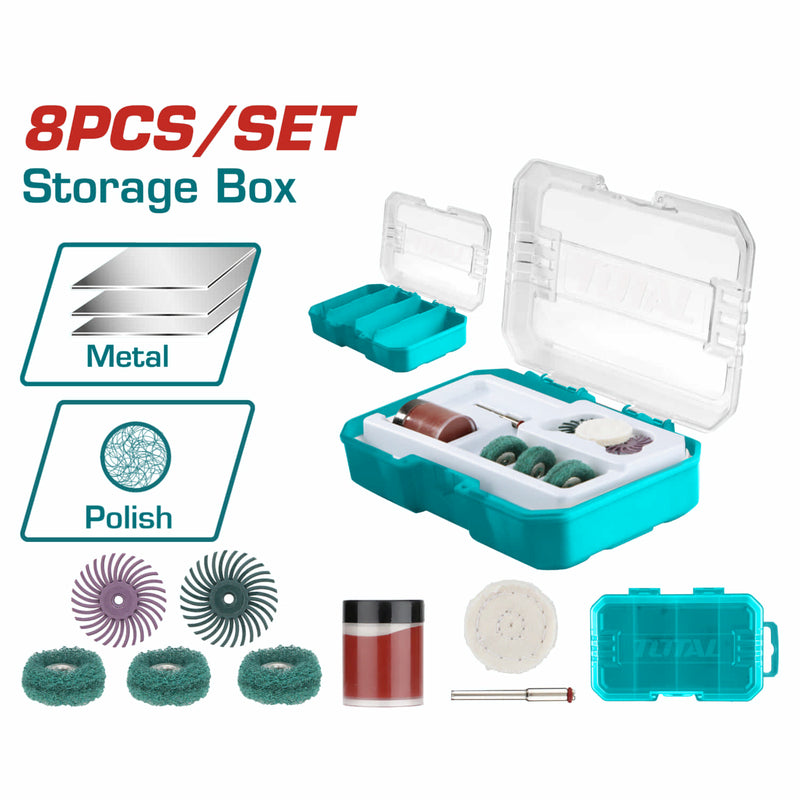 Puntas para mototool. 8 piezas (para trabajar lijado y pulido) Juego