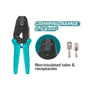 Alicate con matraca para crimpar conectores eléctricos 0.5-6mm²