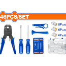 Crimpadora de Enfuche Modular con pelacable,destornilladores,conectores de paso (Juego)