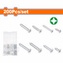 Tornillos autoperforantes Phillips Cabeza Avellanada Galvanizado 200 pzas.