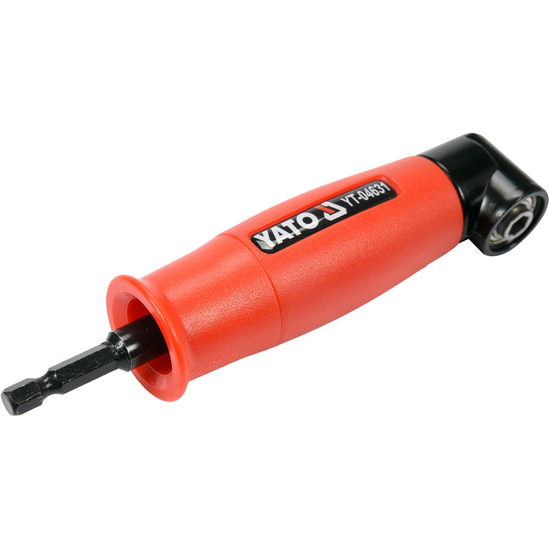 Adaptador de angulo 90 grados para puntas destornillador 1/4" 155mm largo