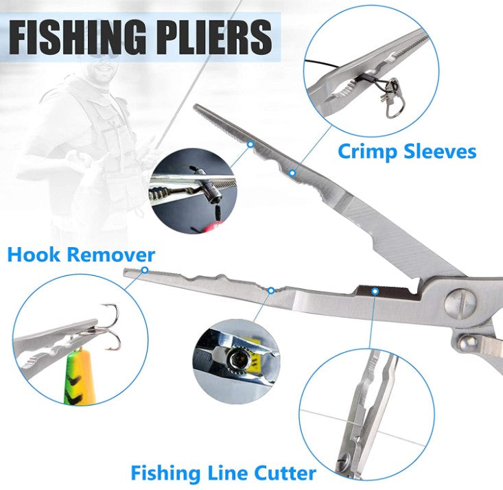 Kit pesca gancho alicate y removedor anzuelos