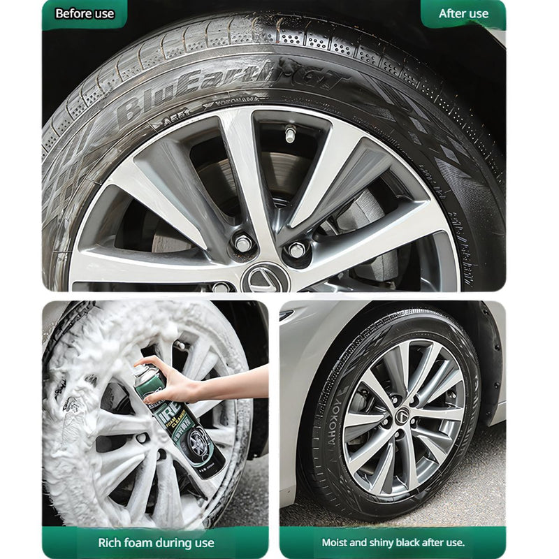 Espuma Limpiadora Para llantas 600ML. (Unidad) Limpiador De neumáticos en spray aerosol.