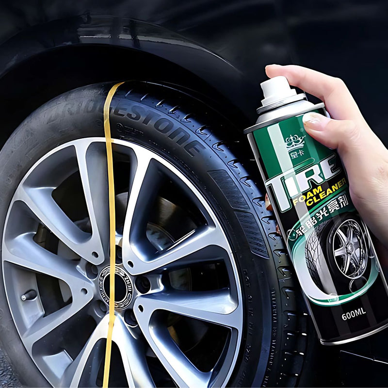 Espuma Limpiadora Para llantas 600ML. (Unidad) Limpiador De neumáticos en spray aerosol.
