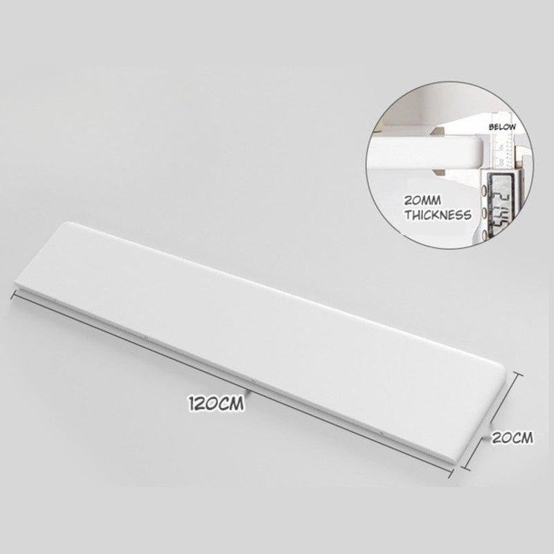 Repisa de pared. Estantería flotante. Tablilla de 20 x 120cm. Color blanco.