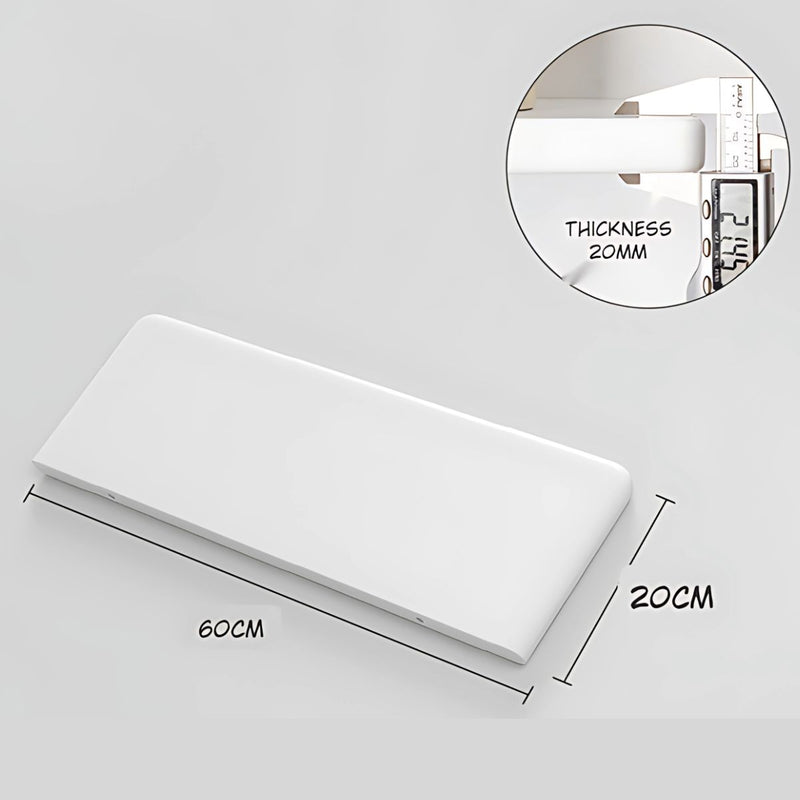 Repisa de pared. Estantería flotante.  Tablilla de 20 x 60cm. Color blanco.