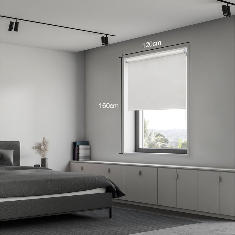 Persiana Blackout Roller  BLANCO SOOTH 120X160CM INSPIRE