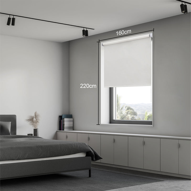 Persiana Blackout Roller  BLANCO SOOTH 160X220CM INSPIRE