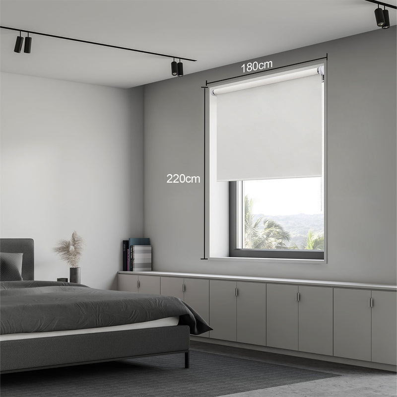 Persiana Blackout Roller  BLANCO SOOTH 180X220CM INSPIRE