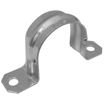 Grapa doble Metalica EMT para tuberia de 3". Material Zinc. Certificado UL-E481319.