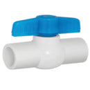 Válvula de bola de PVC LISA 1 1/4" Manija azul NESSATI