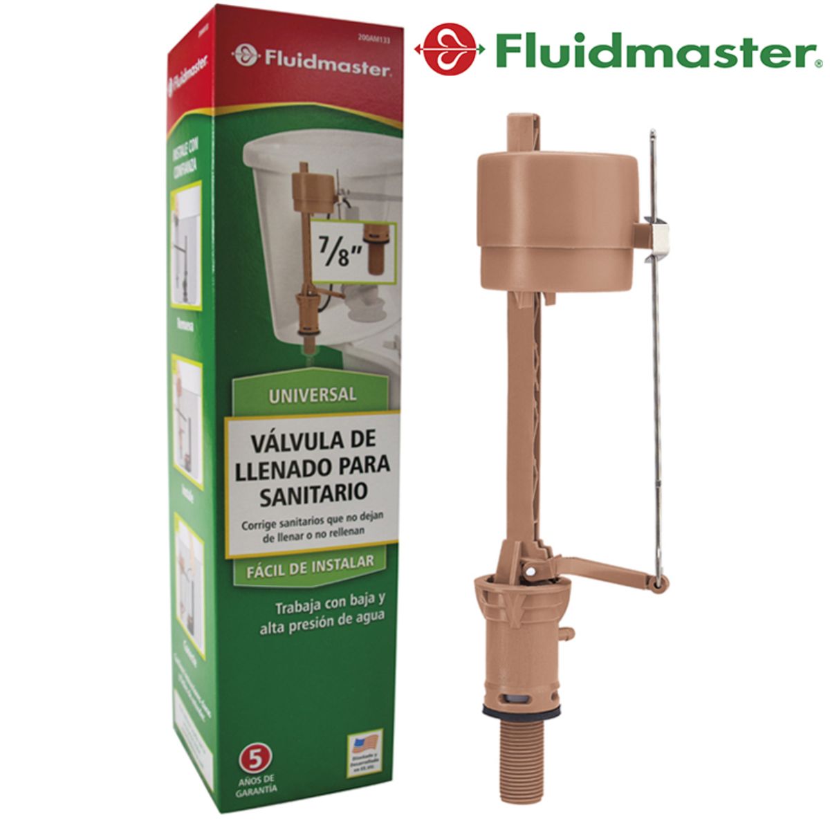 VALVULA DE INODORO (7) "FLUIDMASTER"