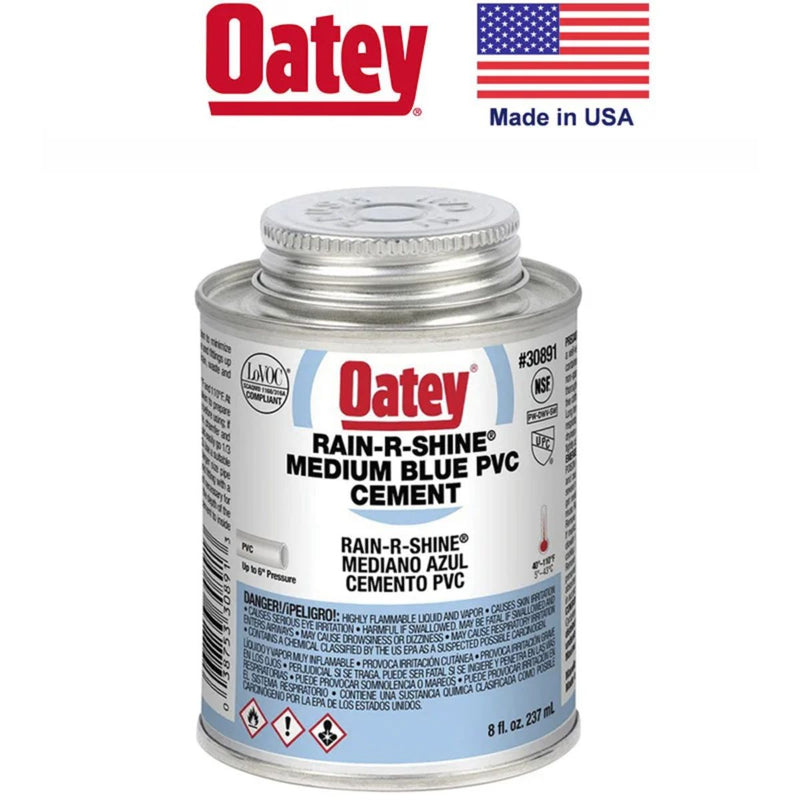PEGAMENTO "OATEY" (4) PVC AZUL RAIN or SHINE 1/2  PINTA