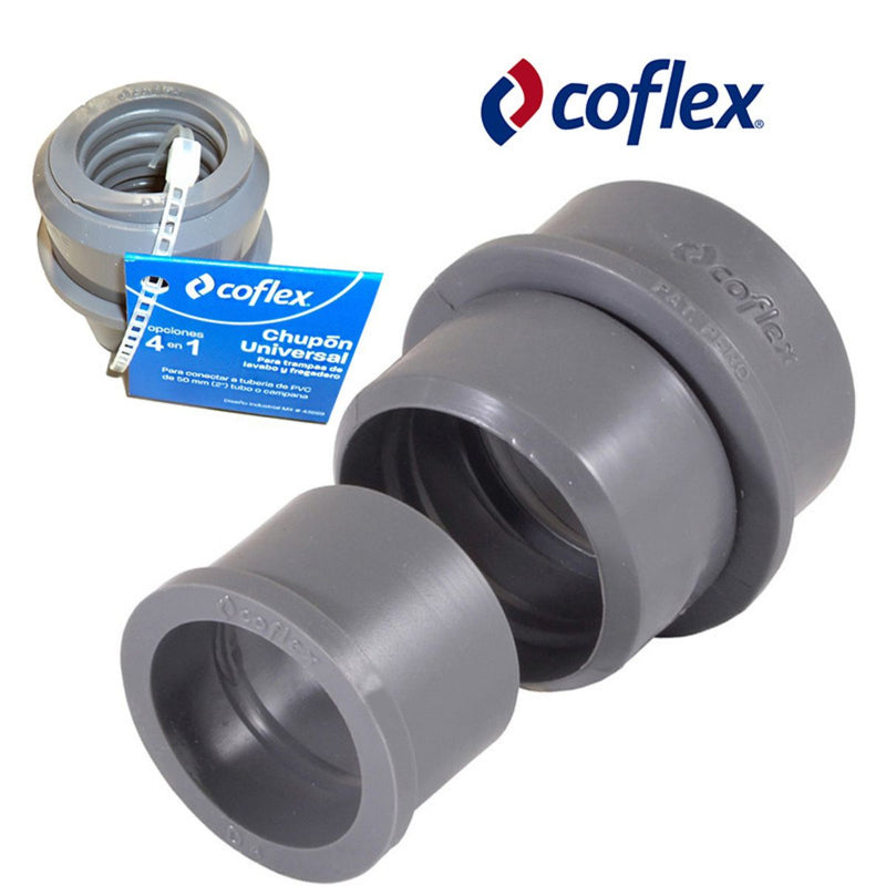 CHUPON "COFLEX" Conector de Trampa a Tubo 1 1/2" y 1 1/4"
