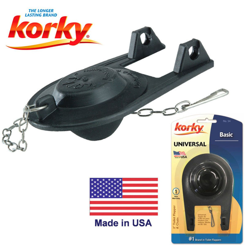Korky "LAVELLE" NEGRO HEAVY DUTY PARA INODORO