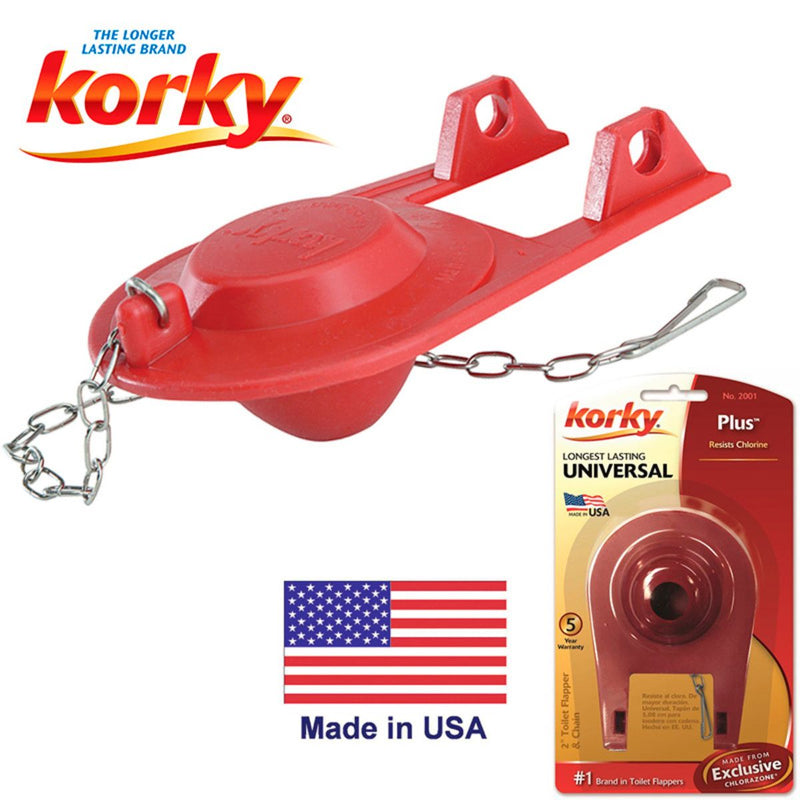 Korky "LAVELLE" ROJO EXTRA HEAVY DUTY PARA INODORO