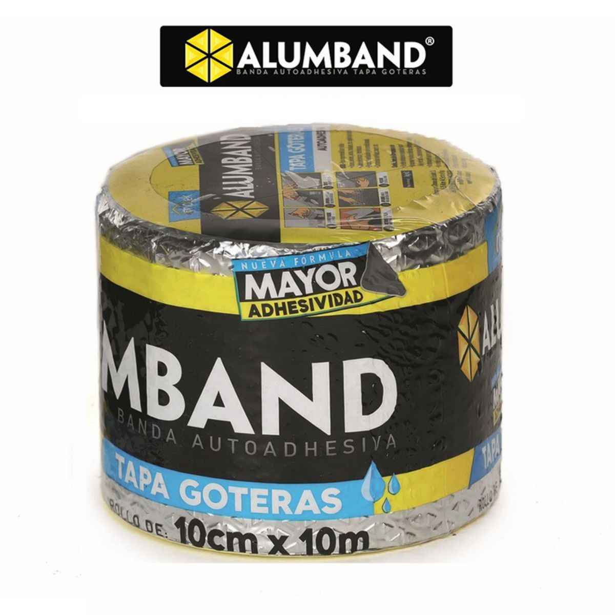 ALUMBAND Autoadhesivo 1.1 mm "Tapa Goteras" 10m x10cm