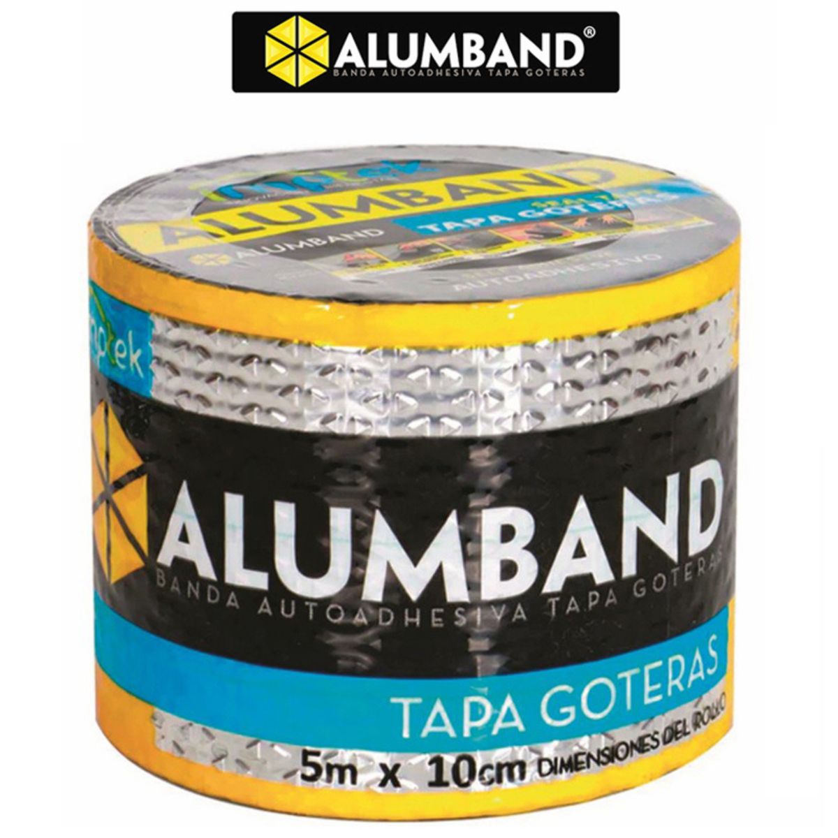 ALUMBAND Autoadhesivo 2mm "Tapa Goteras"  5m x10cm