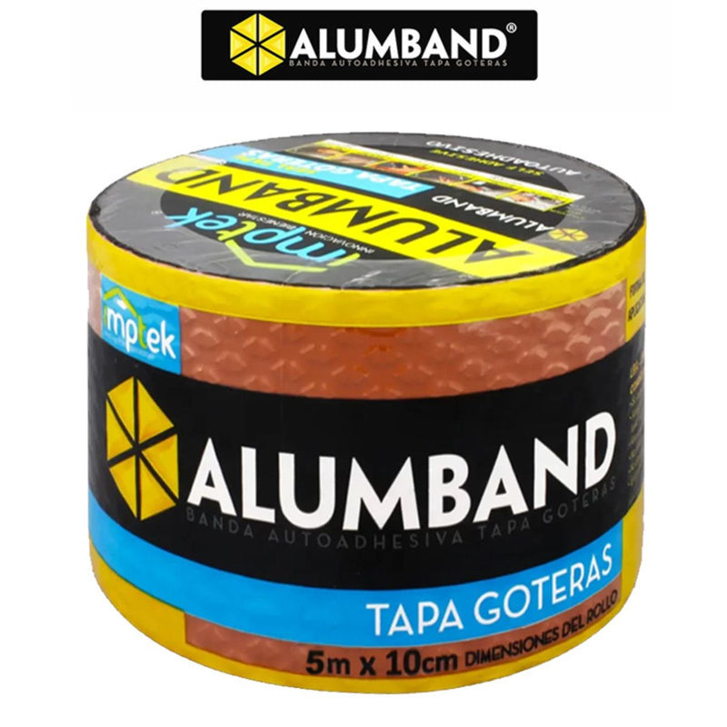 ALUMBAND Autoadhesivo 2mm "Tapa Goteras"  5m x10cm OCRE