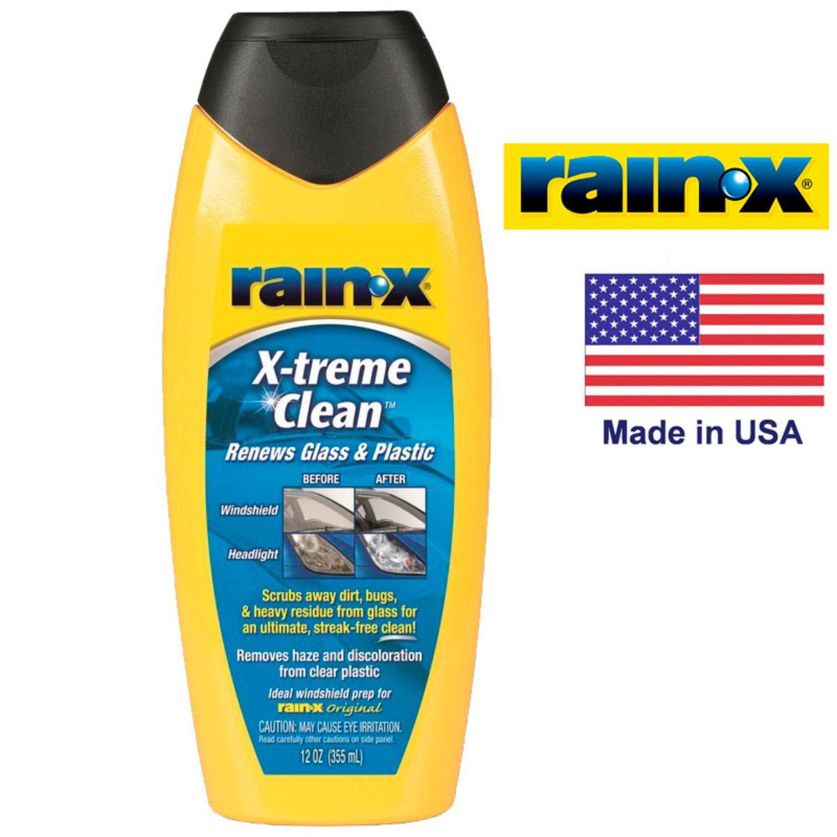 RAIN-X( 7) LIMPIADOR EXTREMO DE VIDRIOS Y PARABRISAS 12 Oz