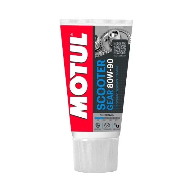 Aceite de transmisión para motos tipo scooter 80W-90. Motul, 150 ml.