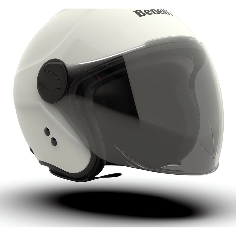 Casco Benelli JV-21 Helmet Blanco Solido Semi Integral Talla L